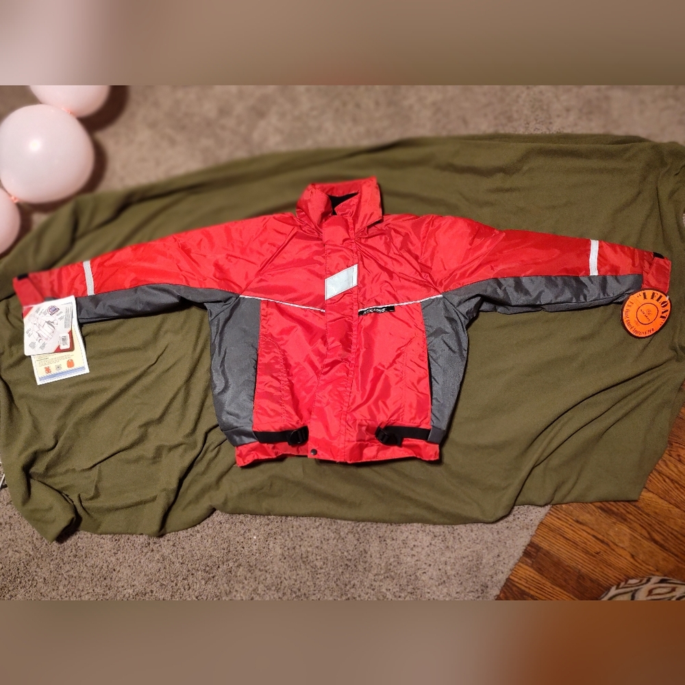 Stearns Red and Gray Floation Jacket